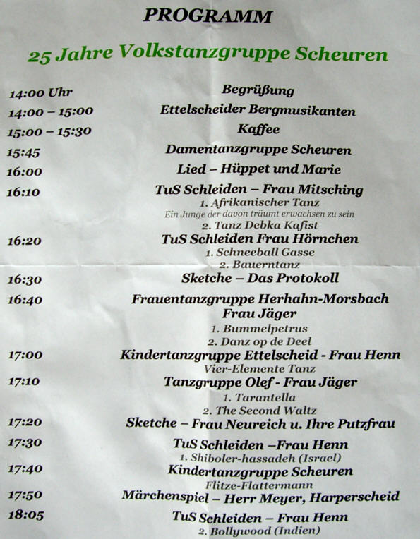 das Programm